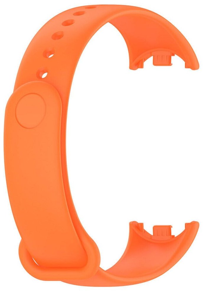 Ремешок для фитнес браслета Xiaomi Smart Band 8 Silicone Strap оранжевый BHR7312GL