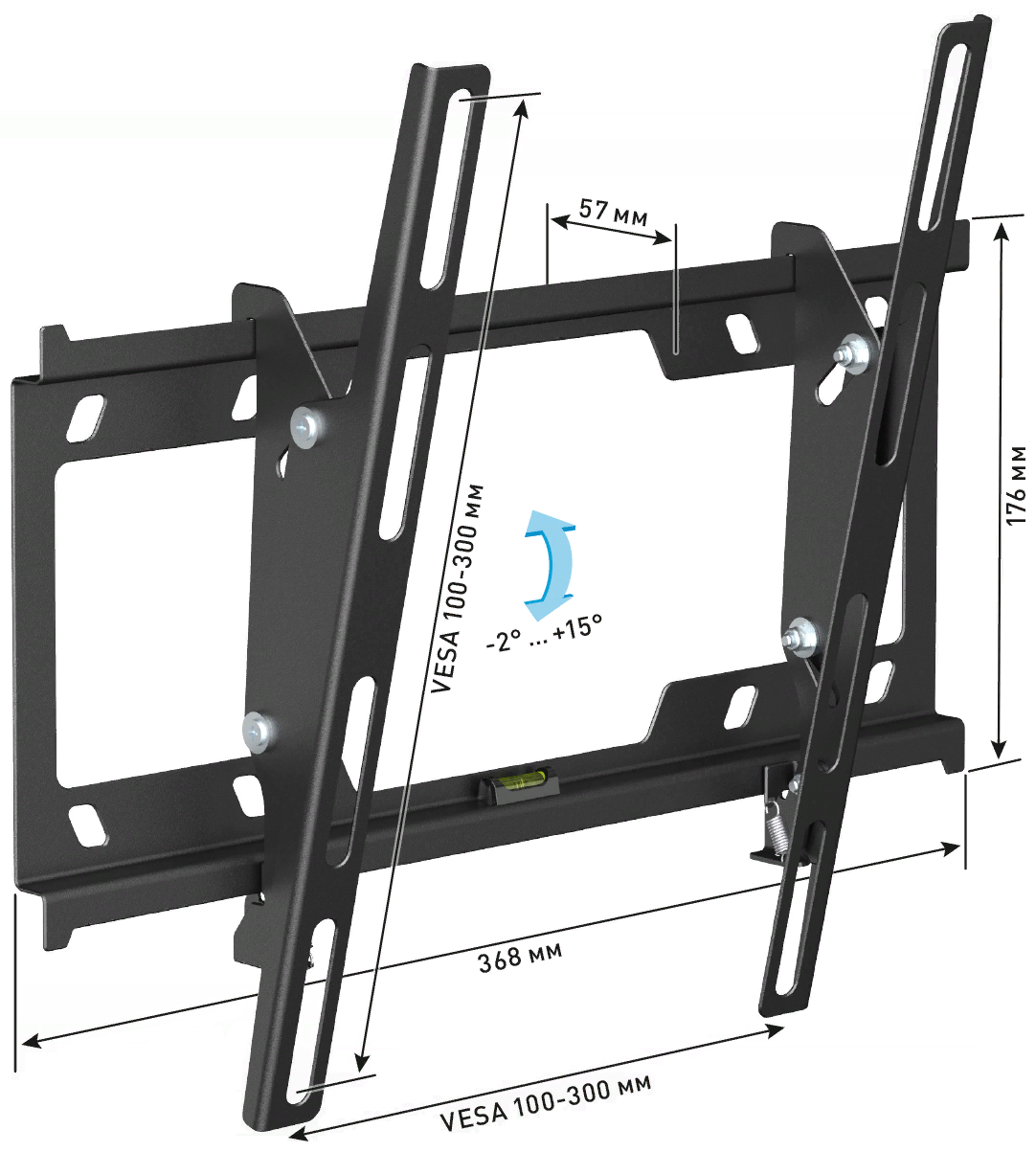 Кронштейн для телевизора Holder LCD-T3626-B черный