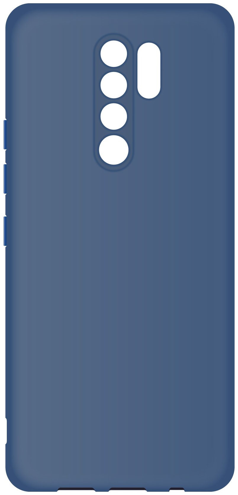 Чехол для смартфона BoraSCO Microfiber для Xiaomi Redmi Note 9 Pro/ 9S синий