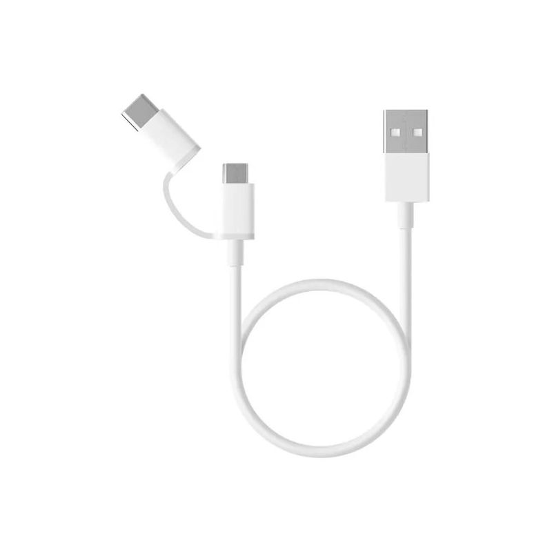 Кабель Xiaomi Micro-USB to Type-C Mi 2-in-1 USB Cable (1м) SJV4082TY