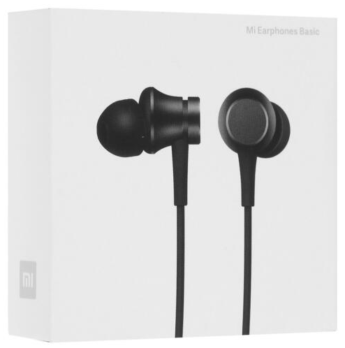 Проводные наушники Xiaomi Mi In-Ear Headphones Basic черный ZBW4354TY