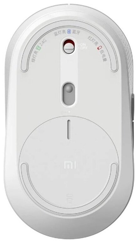 Беспроводная мышь Xiaomi Mi Dual Mode Wireless Mouse Silent Edition белый HLK4040GL