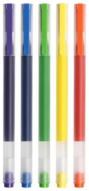 Набор цветных ручек Mi Jumbo Gel Ink Pen 5шт MJBWB03WC