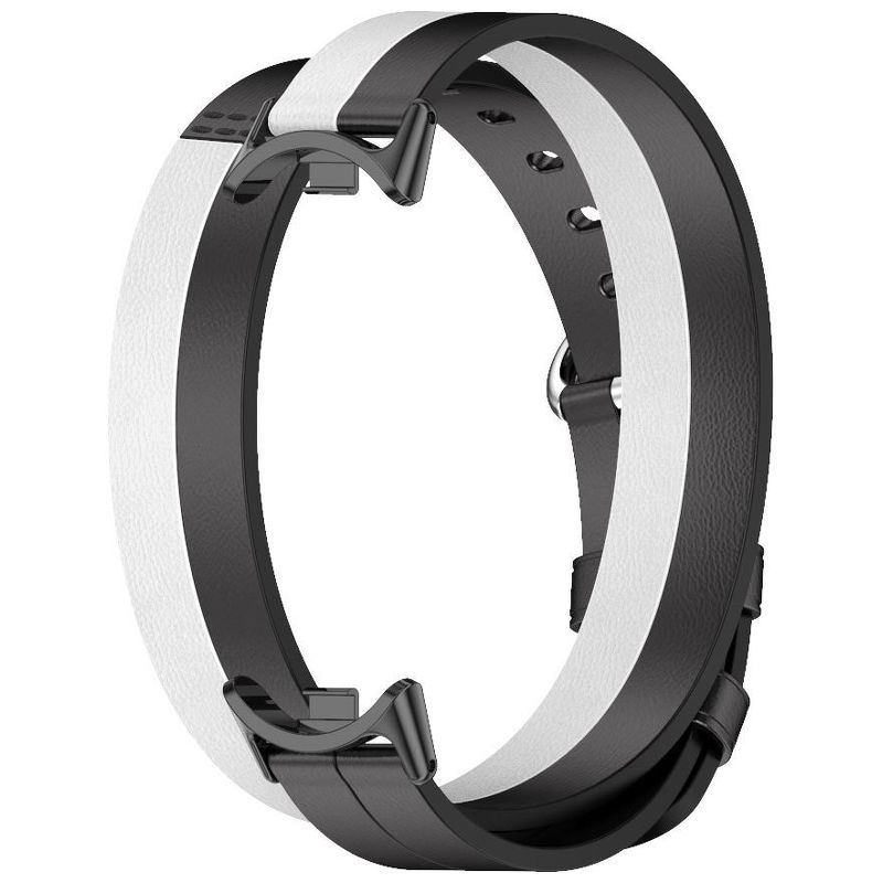 Ремешок для фитнес браслета Xiaomi Smart Band 8 Double Wrap Strap черно-белый BHR7311GL